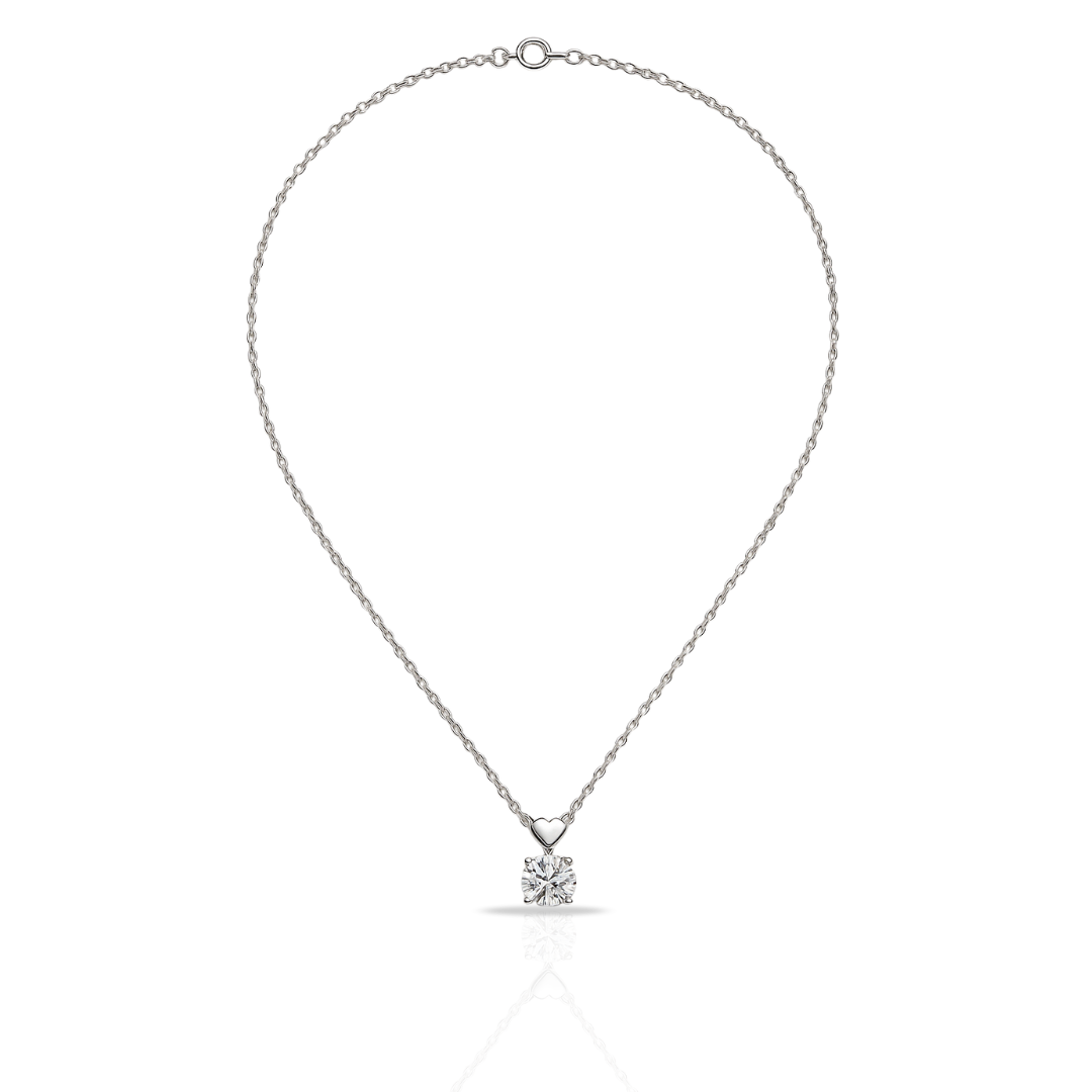 Colier inima-zirconia