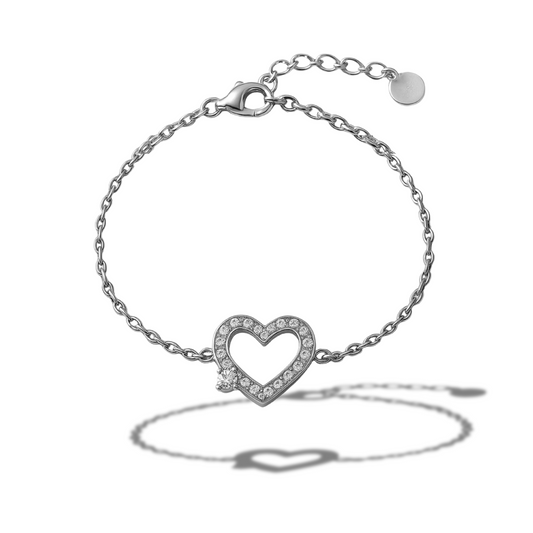 Brățară cu inima din zirconii