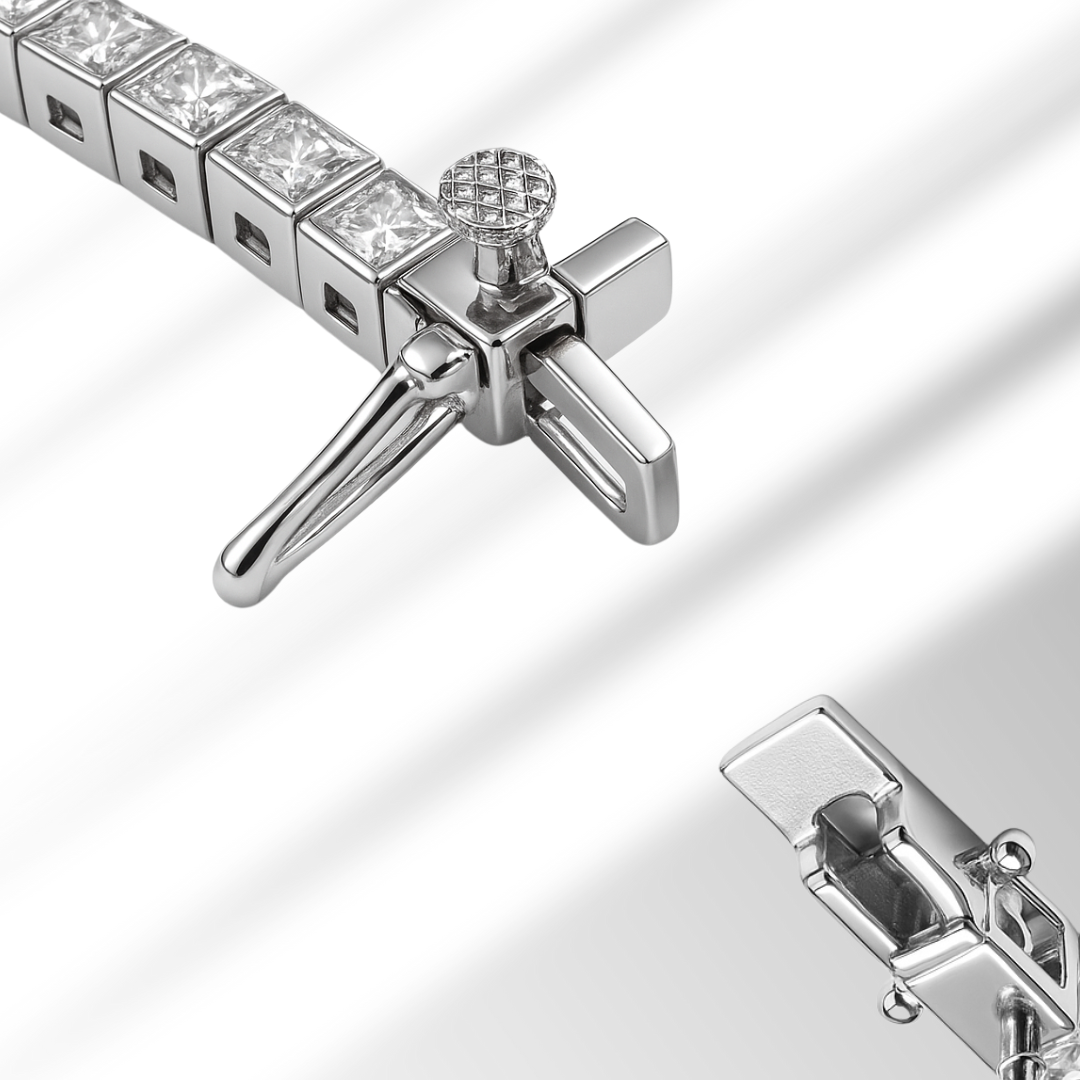 Colier tennis 3 mm princess cut