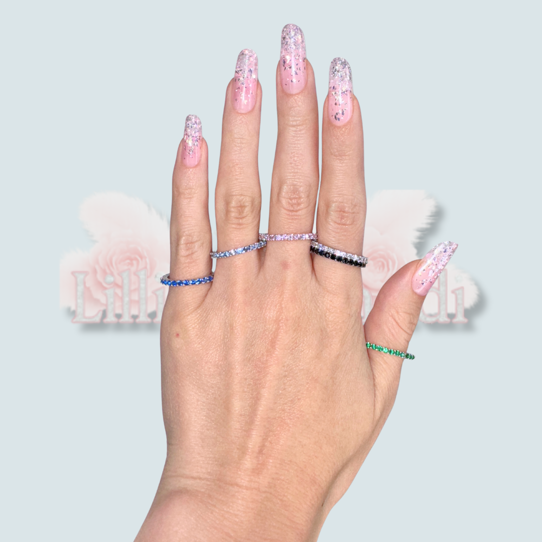 Inel tennis 2 mm roz