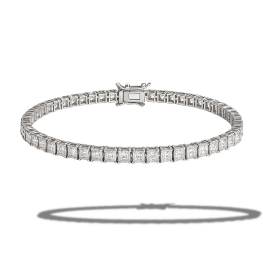 Brățară tennis square cut 4 mm