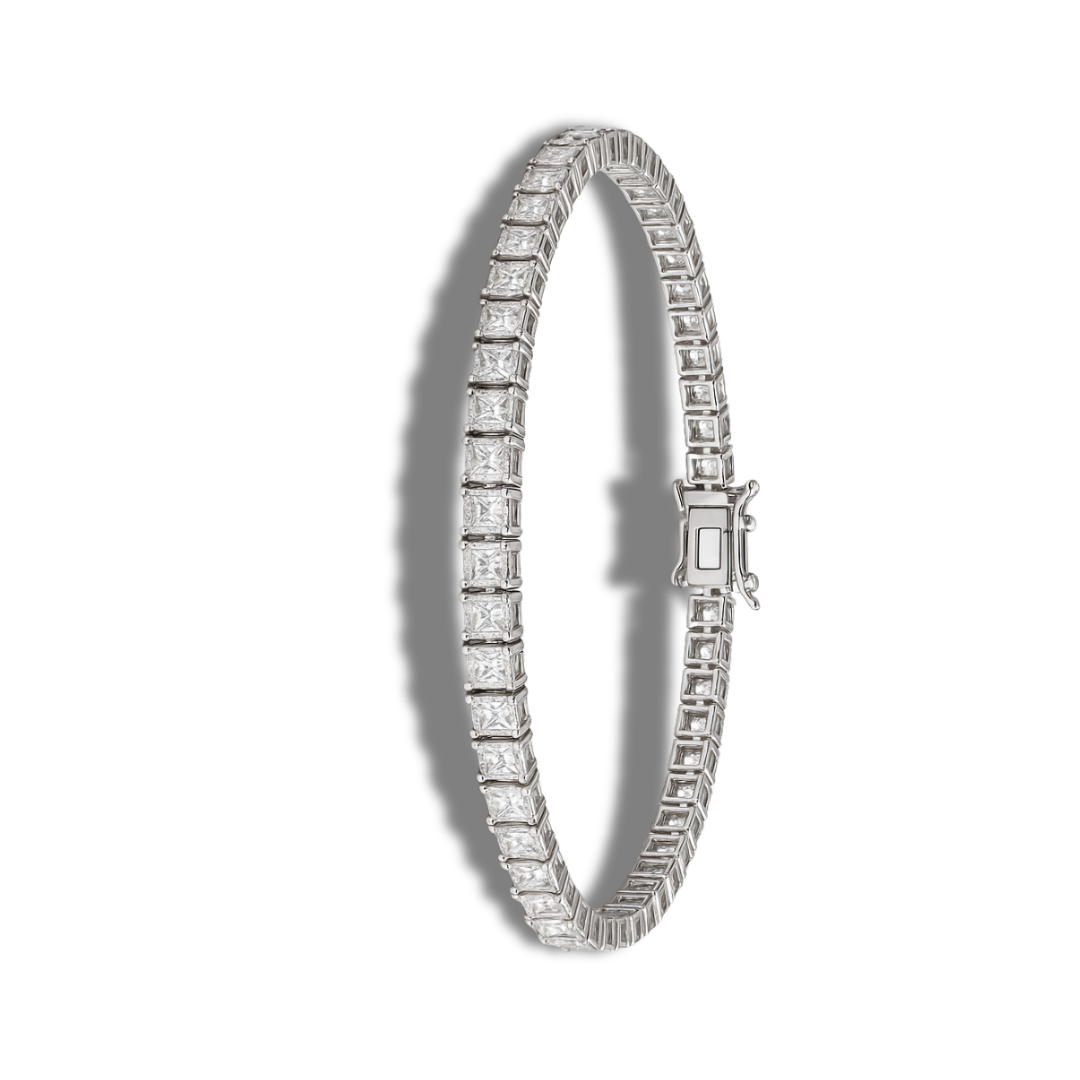 Brățară tennis square cut 4 mm