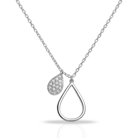 Colier cu doua lacrimi