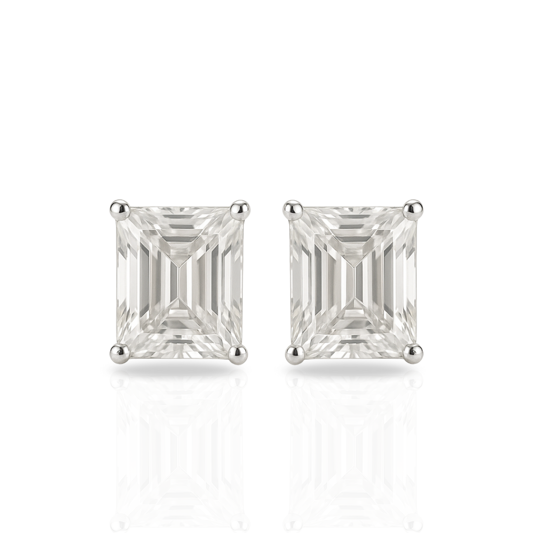 Cercei masivi cu zirconia dreptunghi