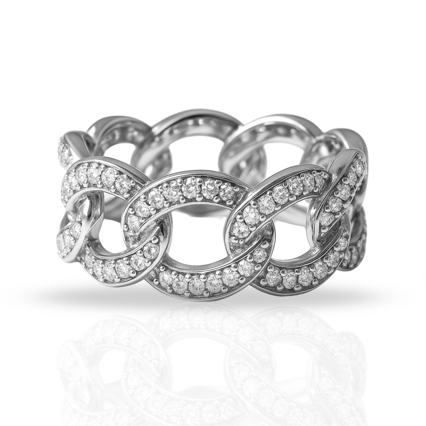 Inel cuban cu zirconii