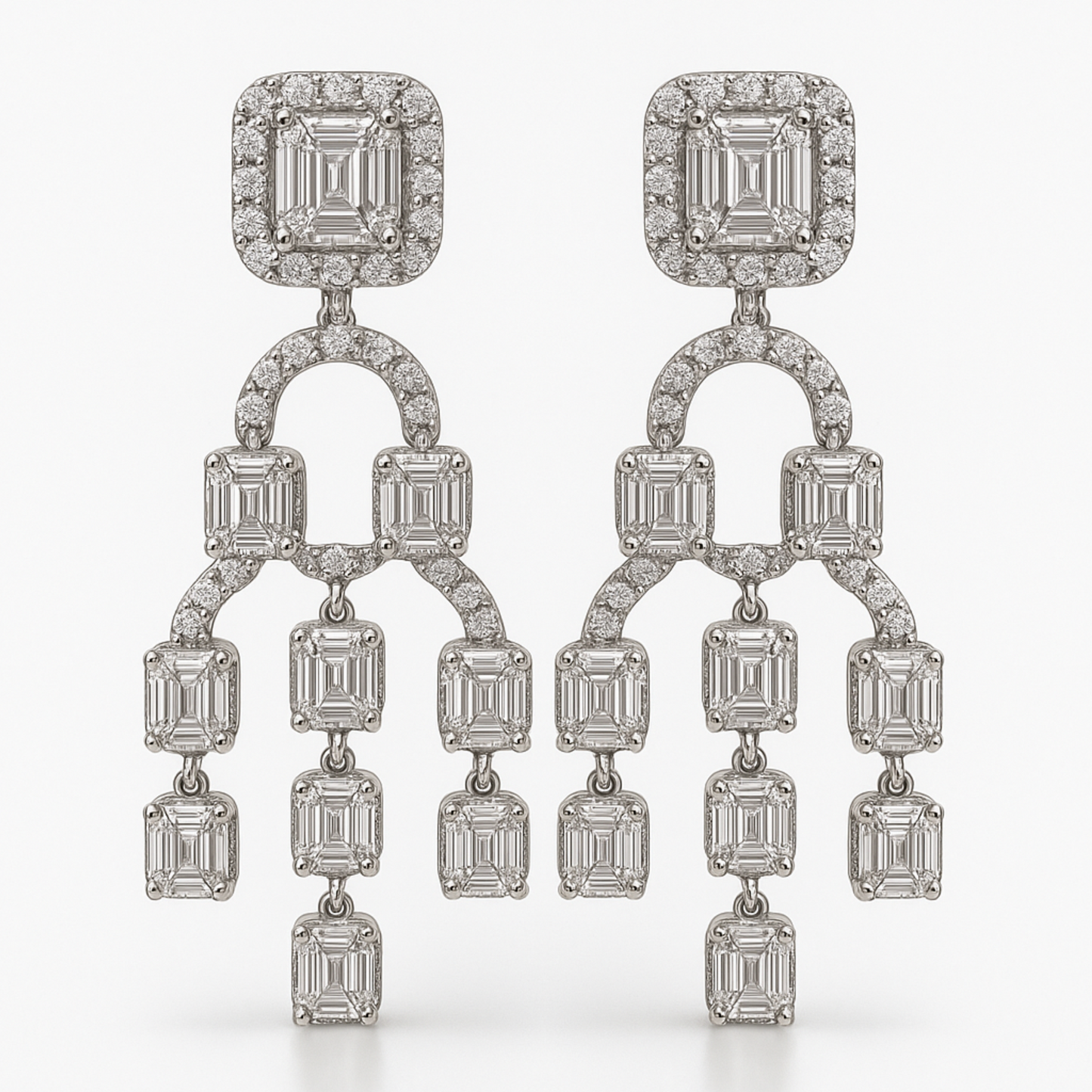 Cercei eleganți candelabru