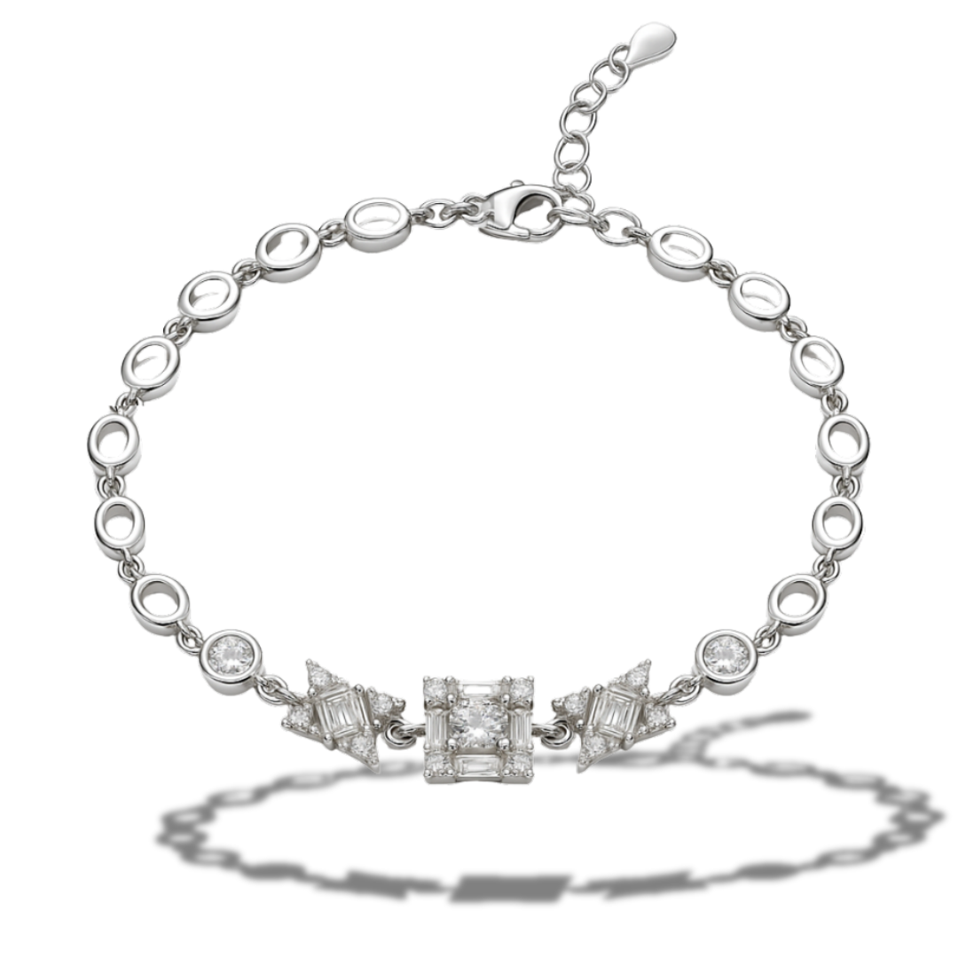 Brățară eleganta cu elemente geometrice