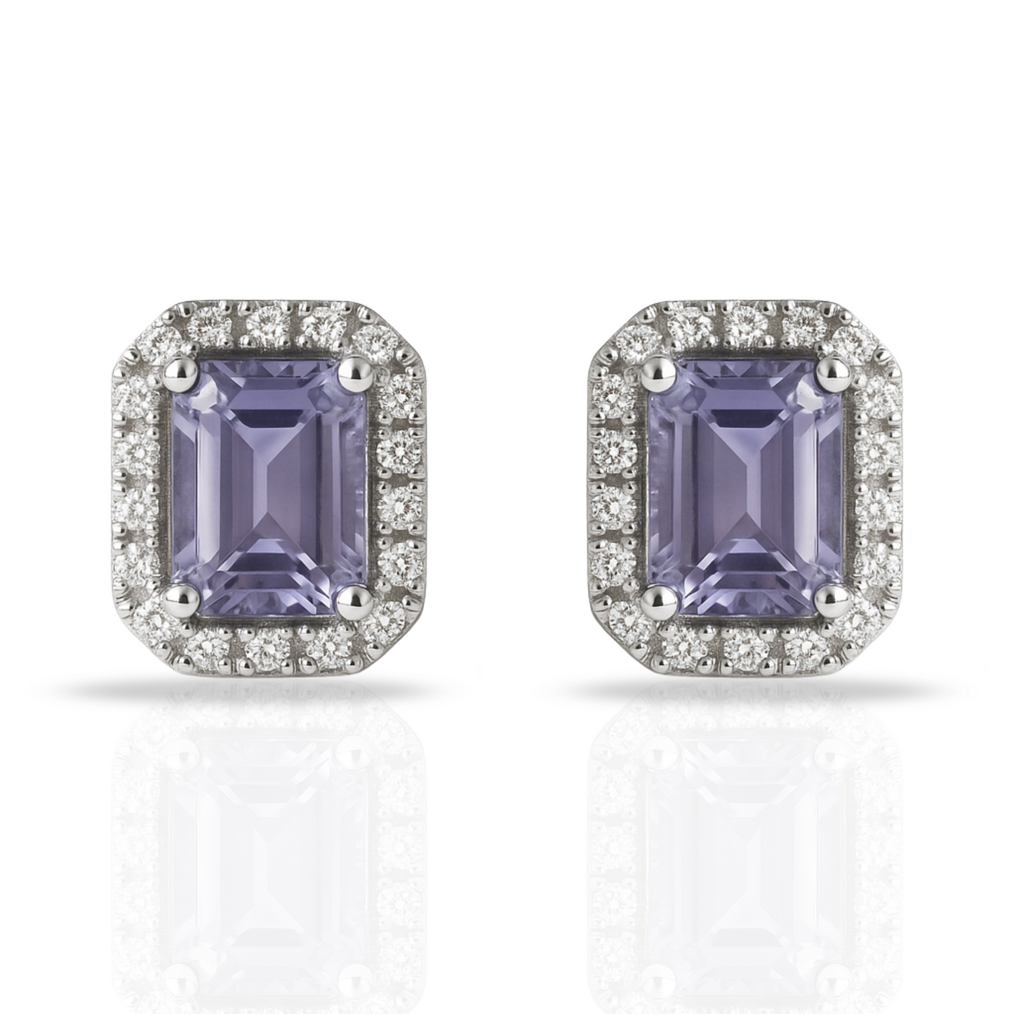 Cercei dreptunghi princess mov