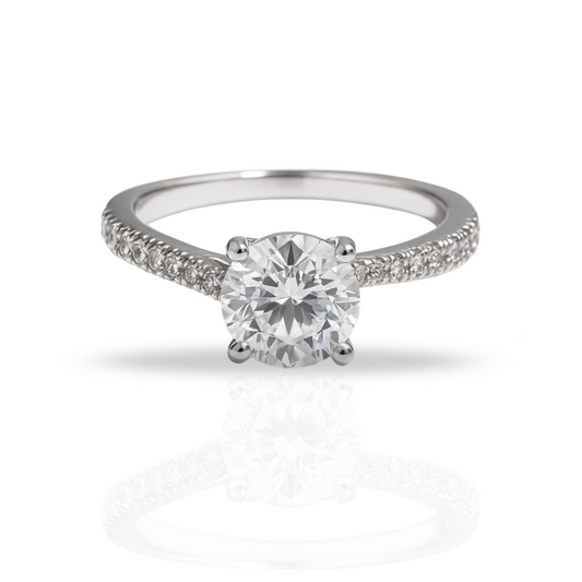 Inel zirconiu rotund princess