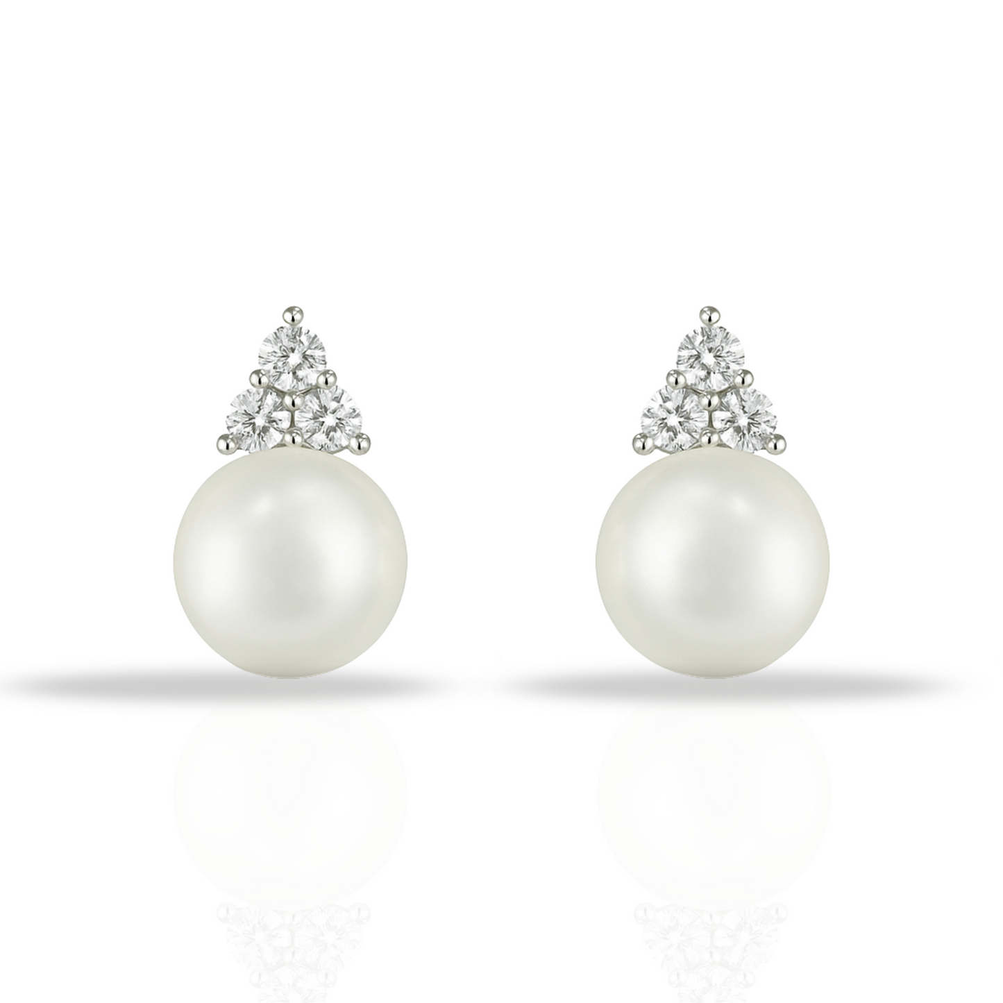 Cercei cu triunghi si perla