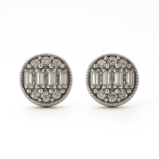 Cercei cu baghete pe mijloc