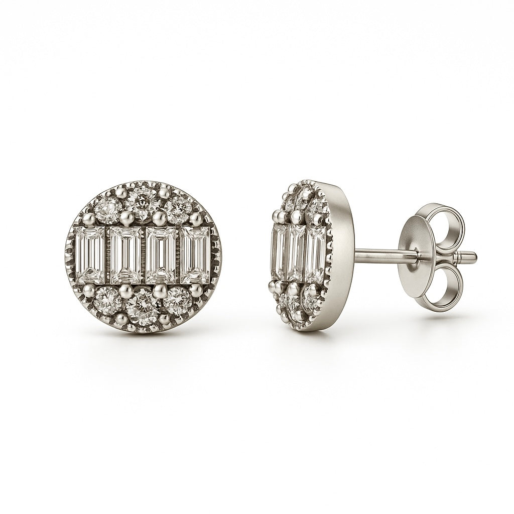 Cercei cu baghete pe mijloc