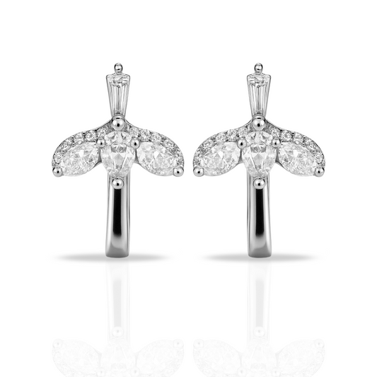 Cercei stil avion cu zirconii