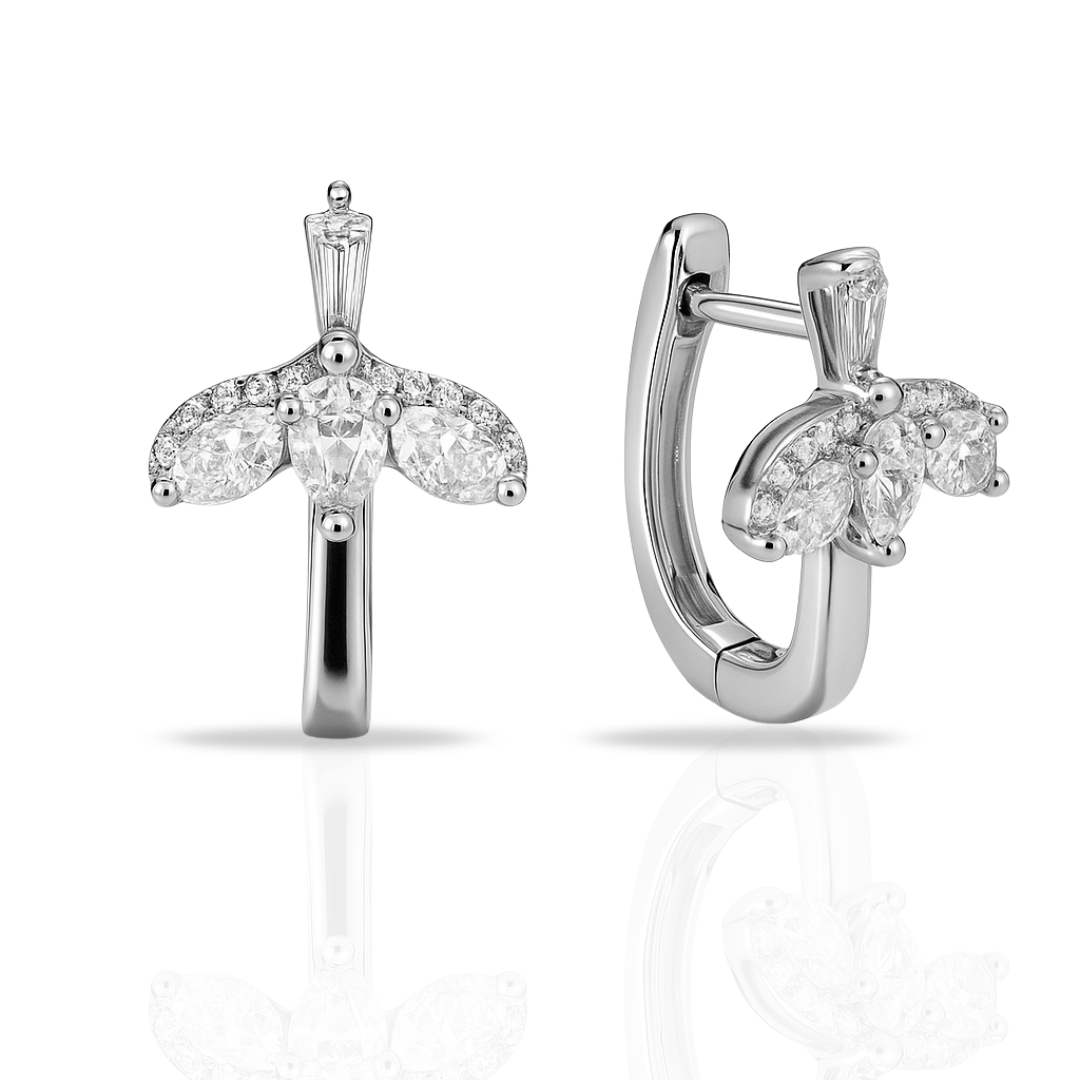 Cercei stil avion cu zirconii