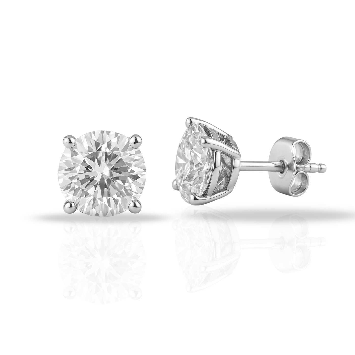 Cercei round cut stud