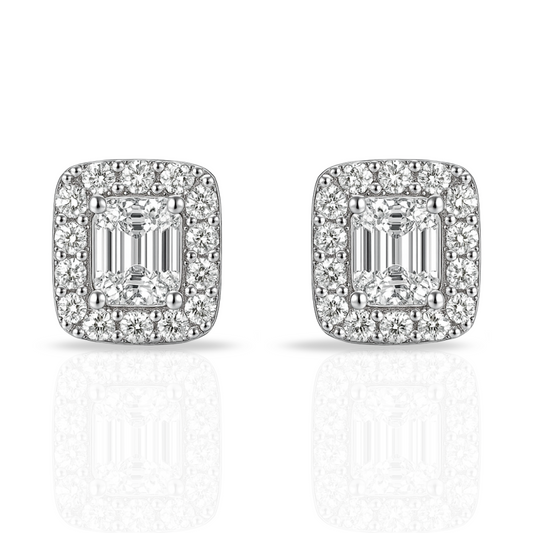 Cercei dreptunghi elegant