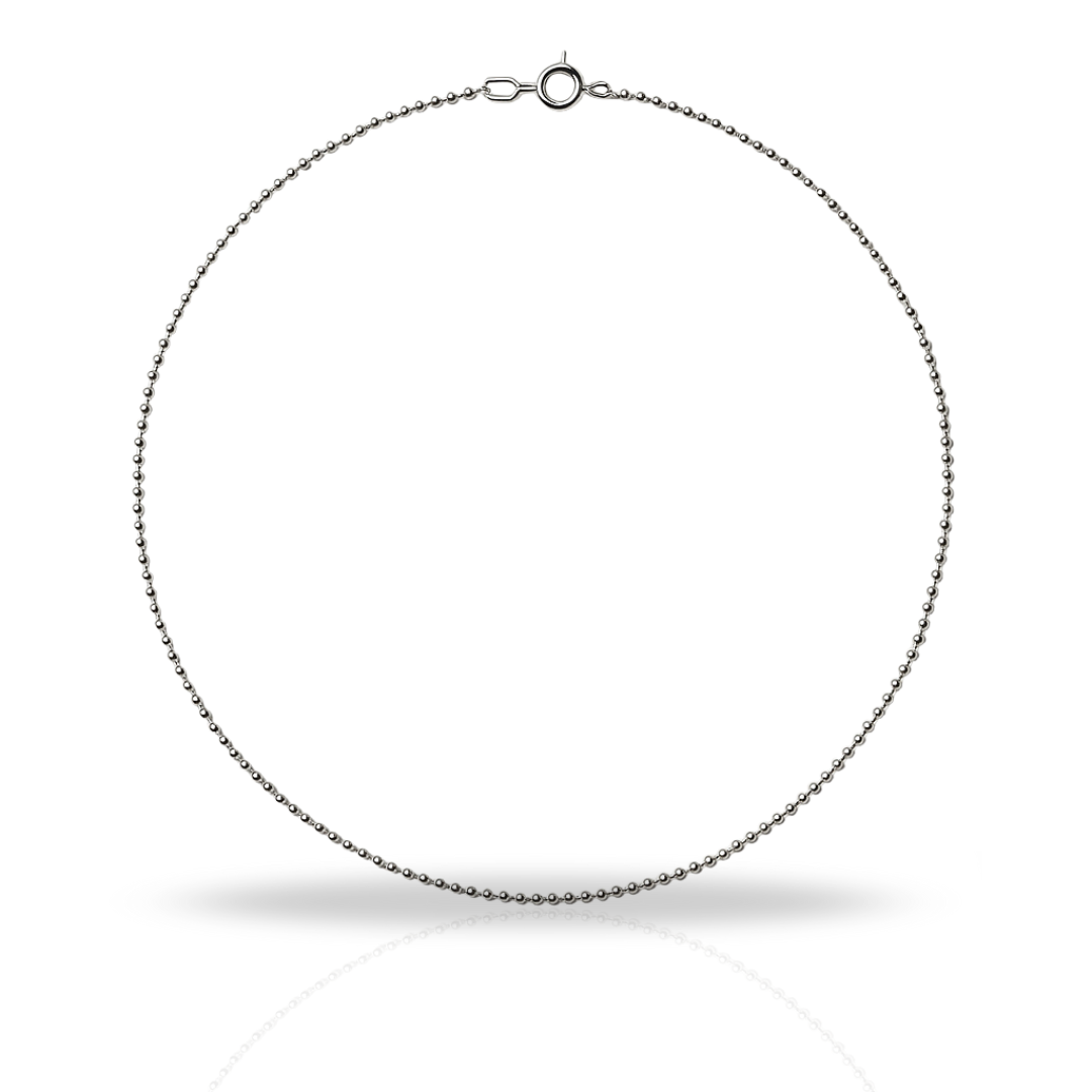 Lanț cu biluțe 1 mm de 40 cm
