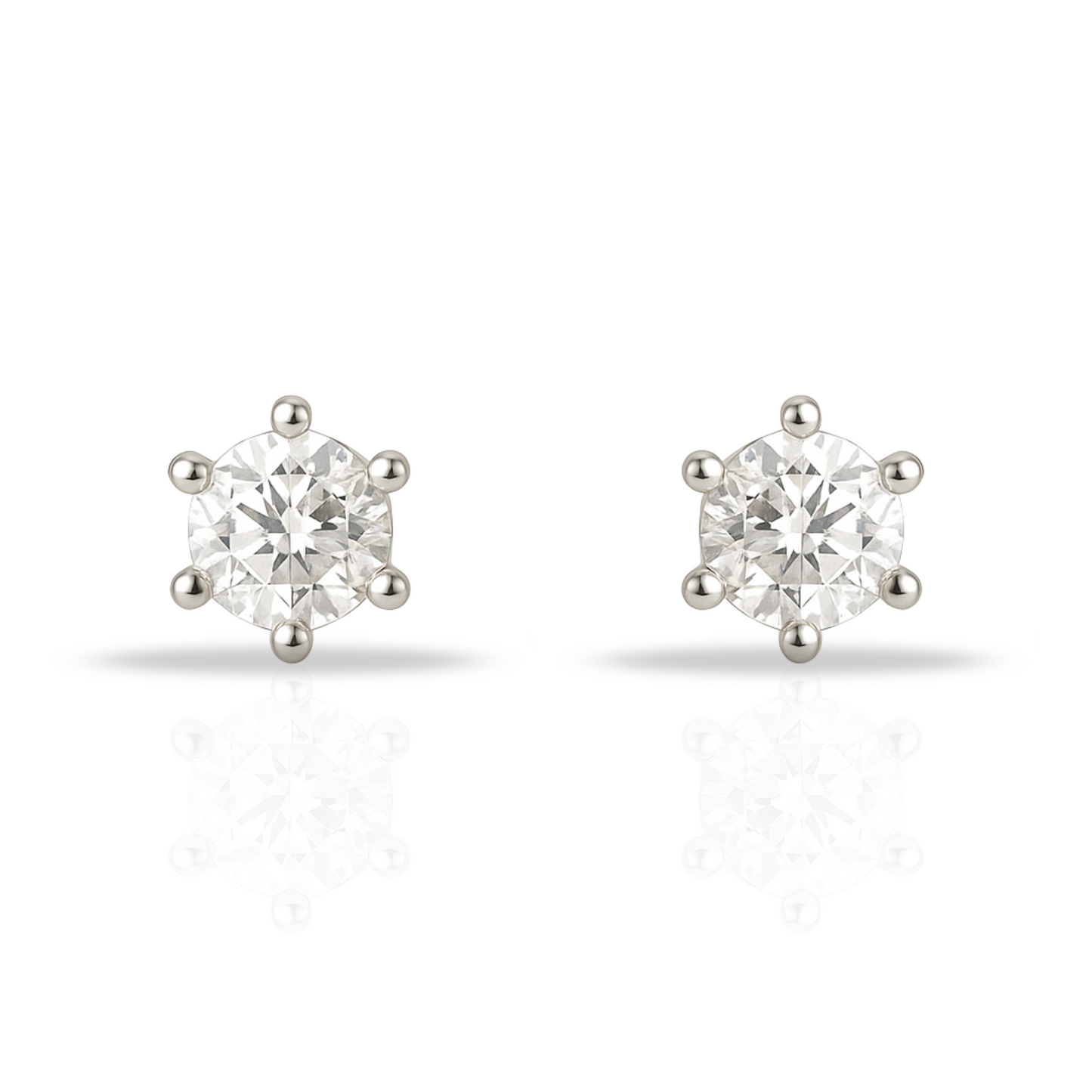 Cercei zirconia stud 4 mm