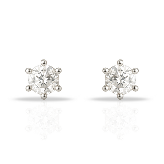 Cercei zirconia stud 4 mm