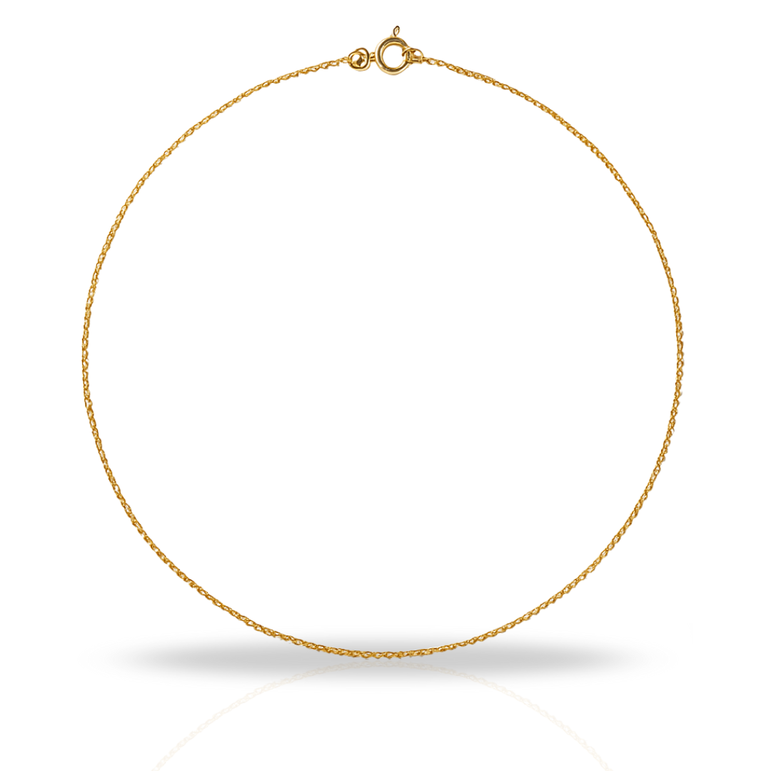 Lant auriu classic 1 mm de 45 cm