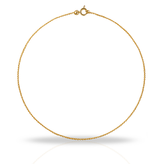 Lant auriu classic 1 mm de 45 cm