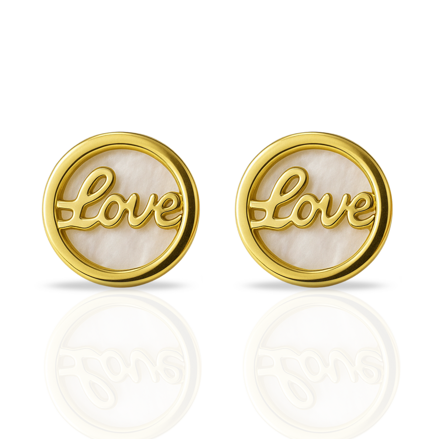 Cercei aurii cerc si love