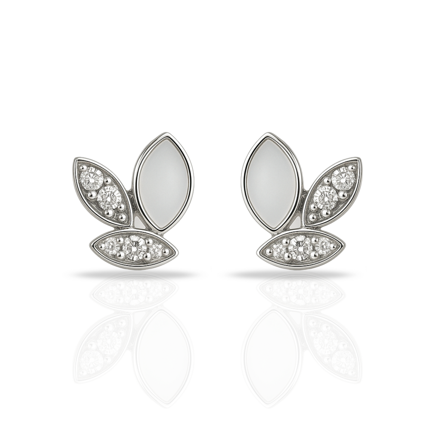 Cercei bunny cu sidef