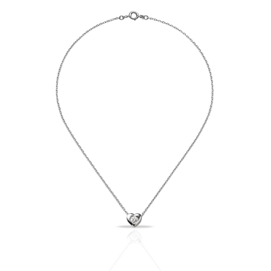 Colier cu inima si zirconia