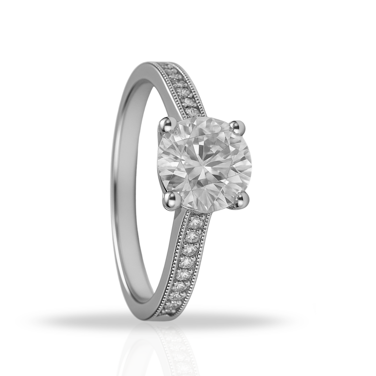 Inel cu rotund si zirconii