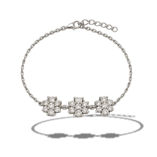 Brățară cu trei flori