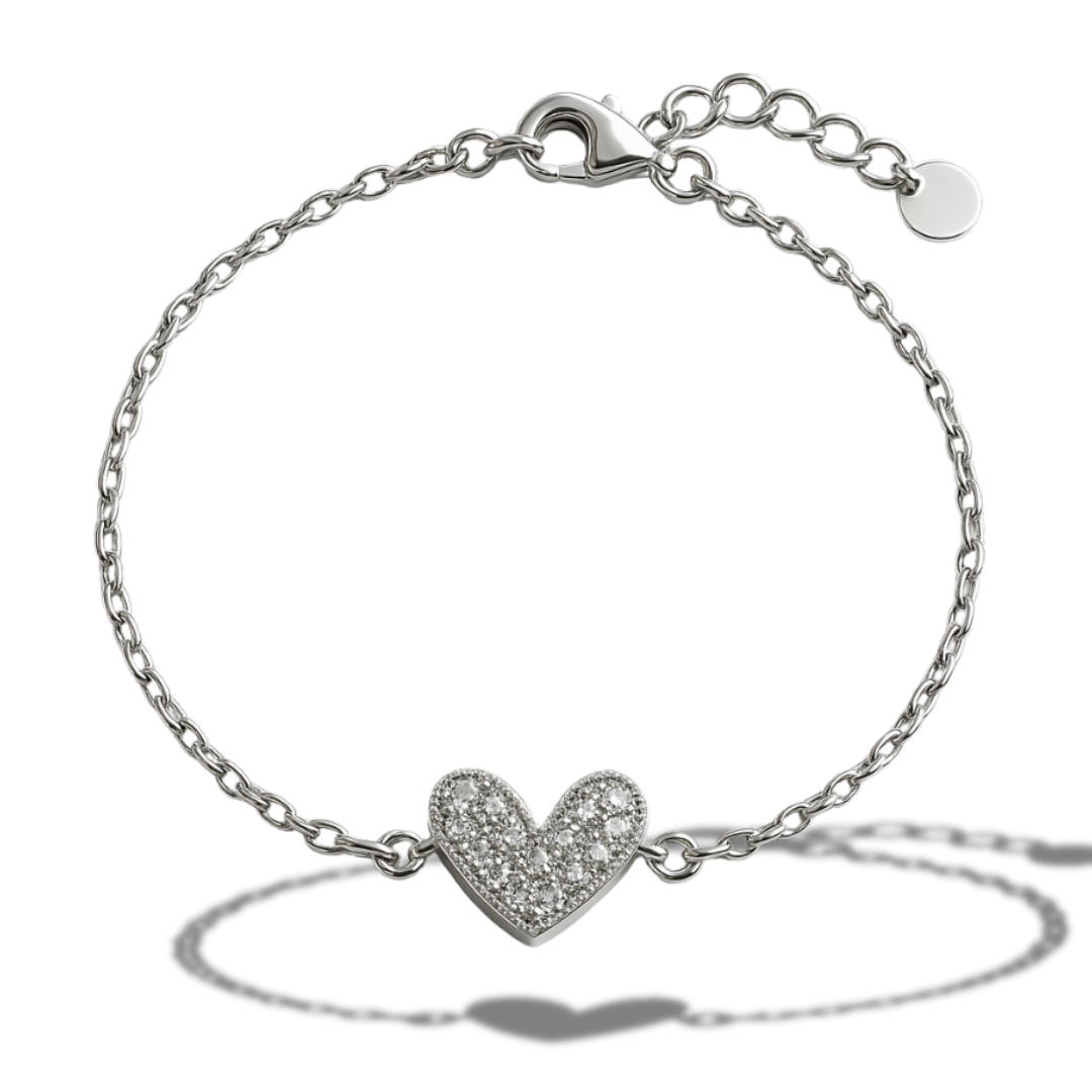 Brățară cu inima si zirconii