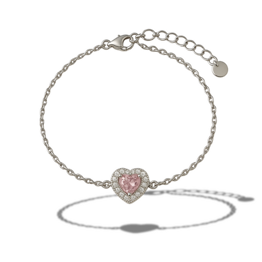 Brățară inima roz