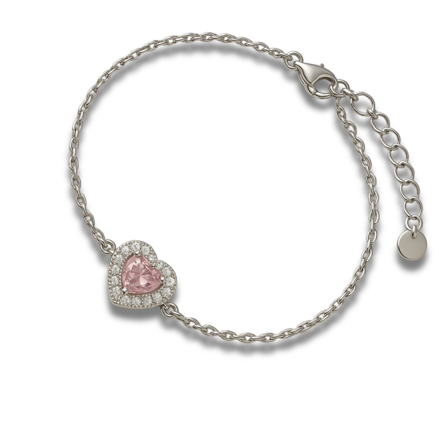 Brățară inima roz