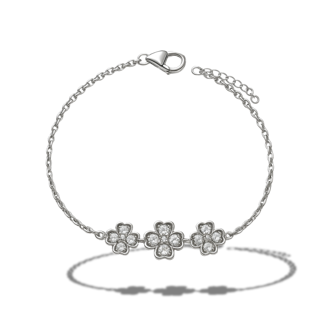 Brățară cu 3 flori inegale