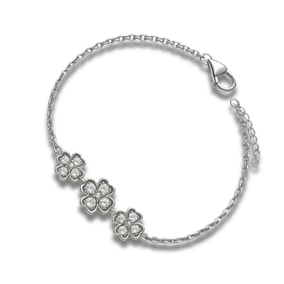 Brățară cu 3 flori inegale