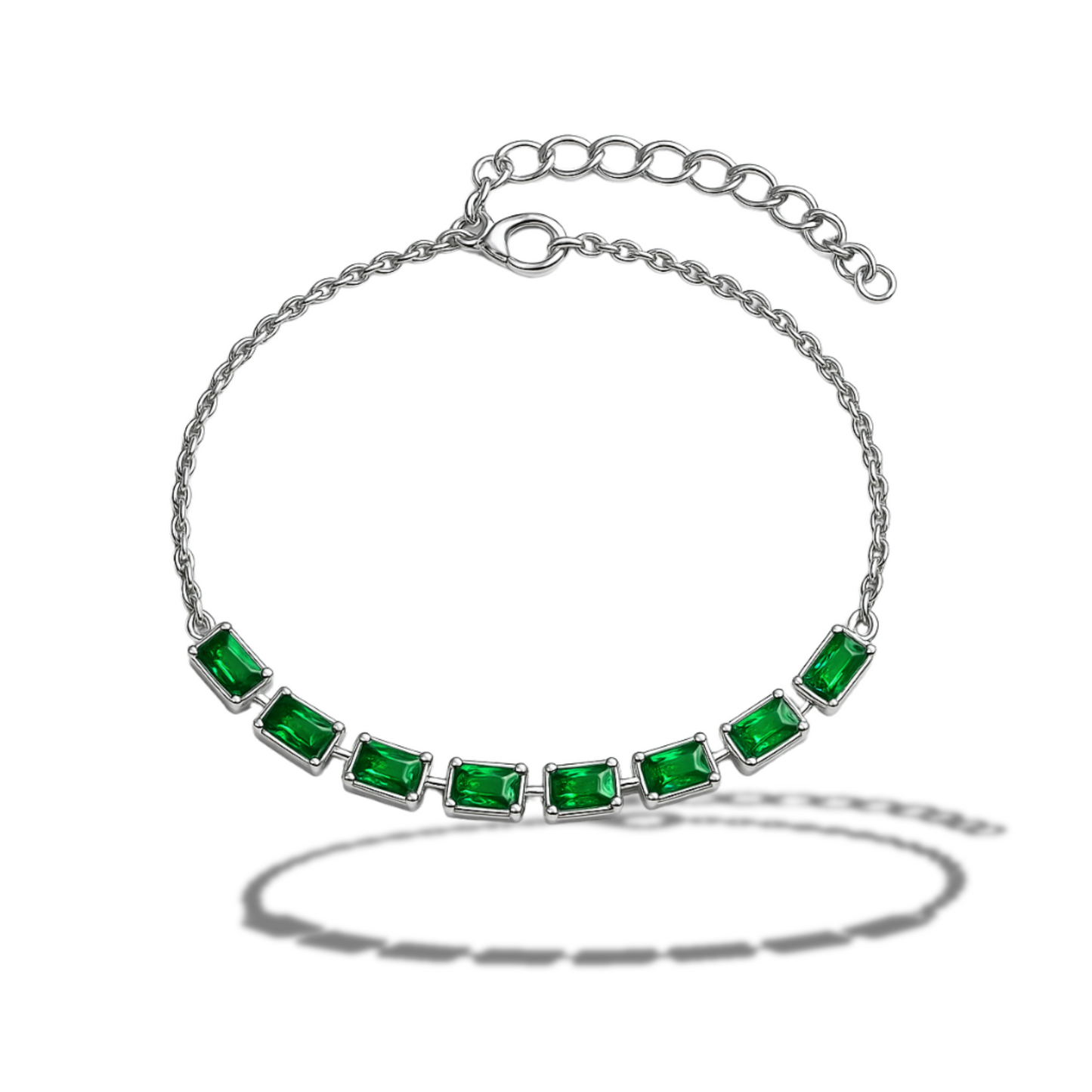 Brățară cu dreptunghiuri verzi