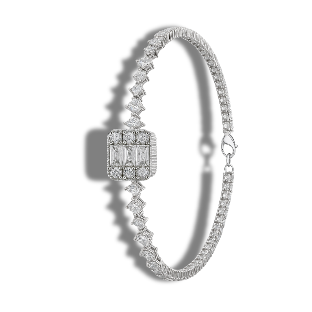 Brățară eleganta stil tennis cu dreptunghi