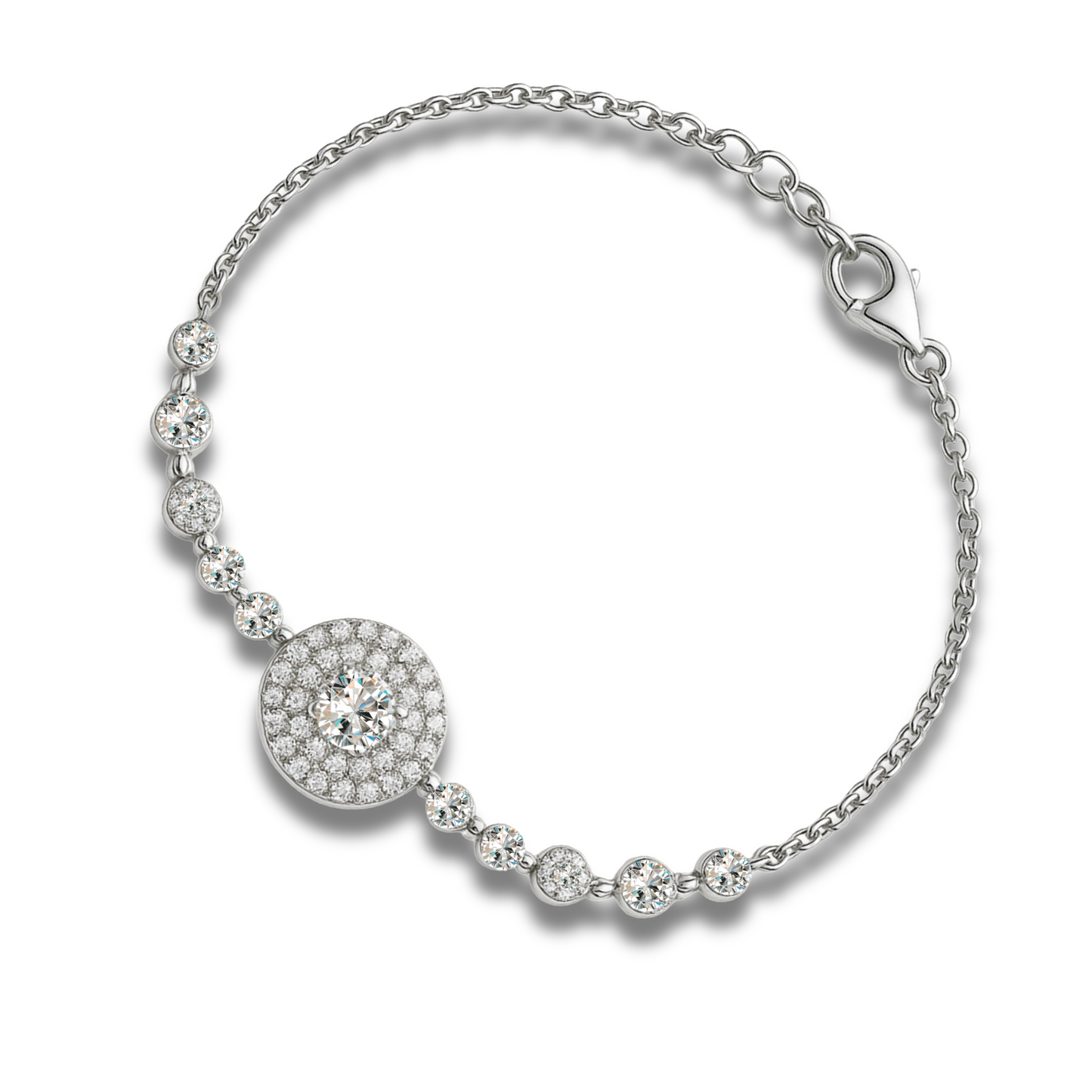 Brățară cercuri si zirconii