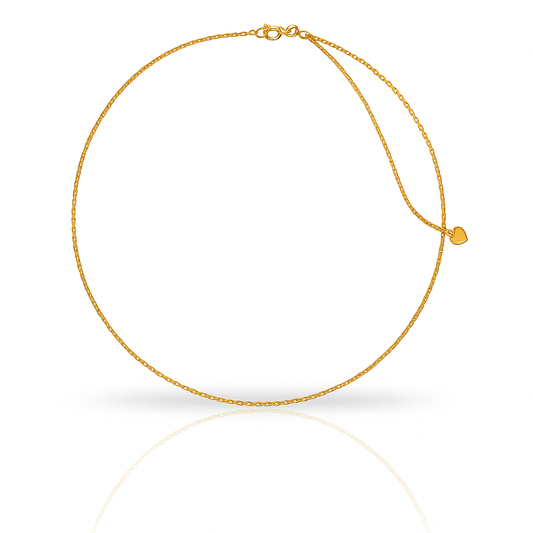 Lanț auriu classic reglabil maxim 60 de cm