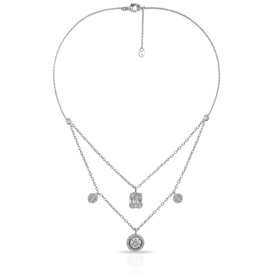 Colier reglabil dublu elegant