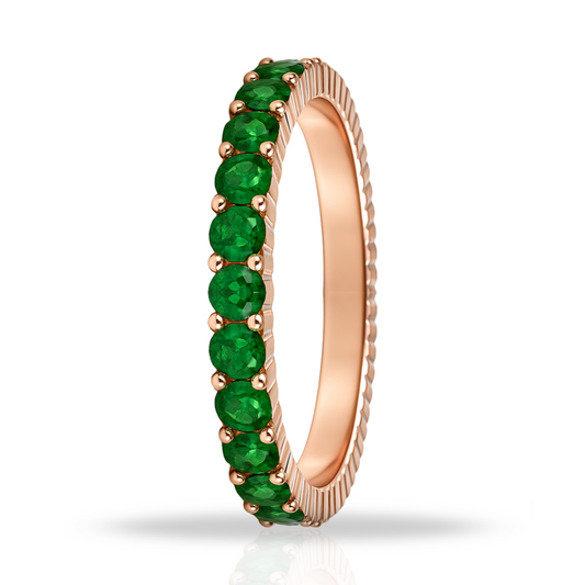 Inel rose tennis 2 mm verde
