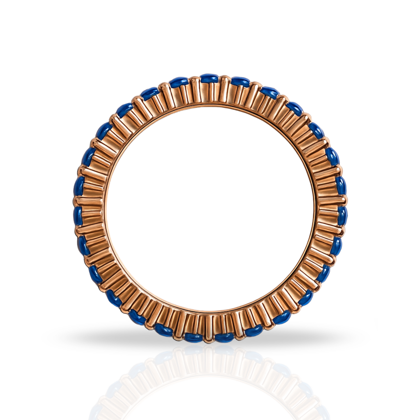 Inel rose tennis 2 mm albastru