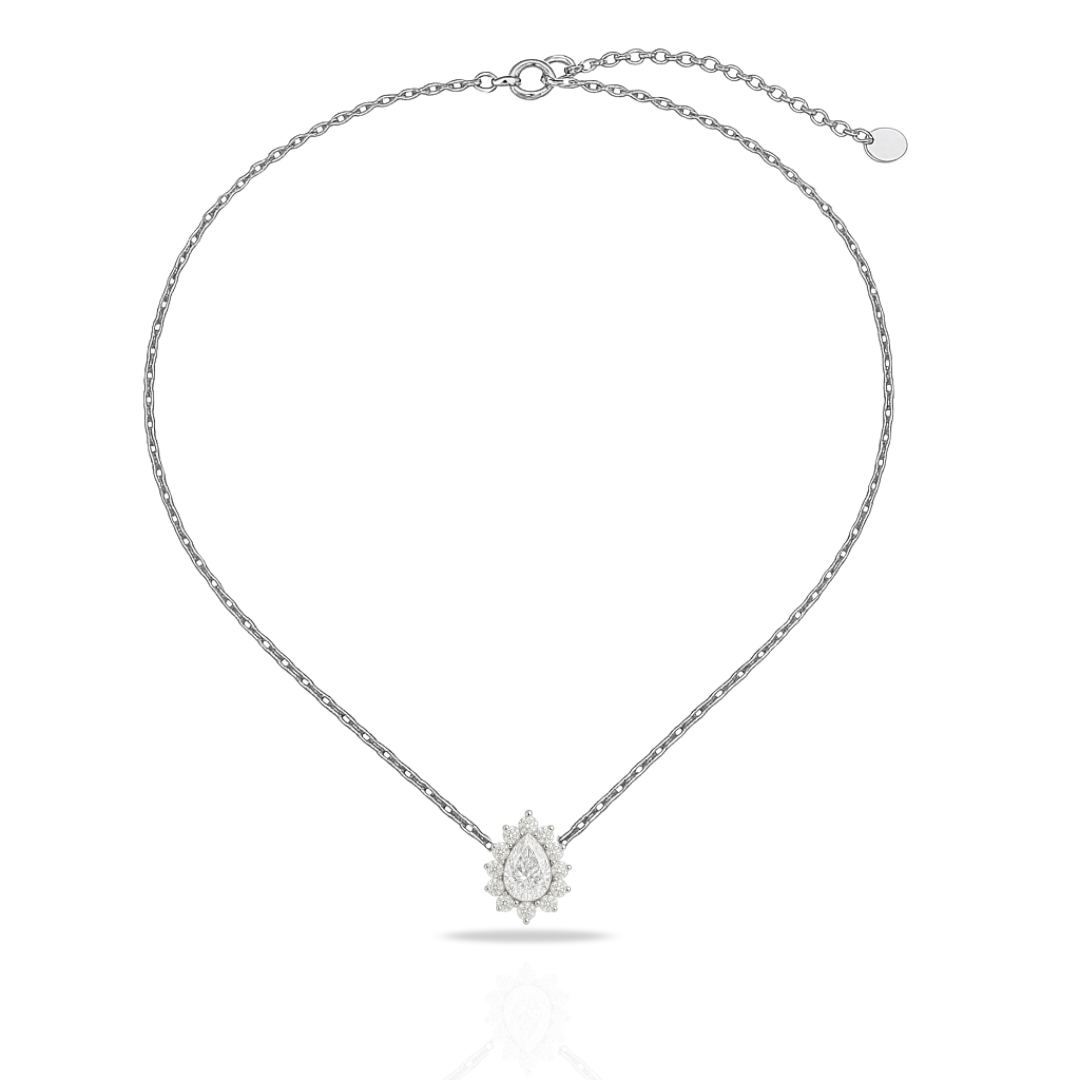 Colier lacrima incoloră