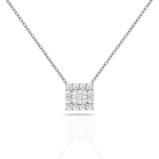 Colier pătrat incolor