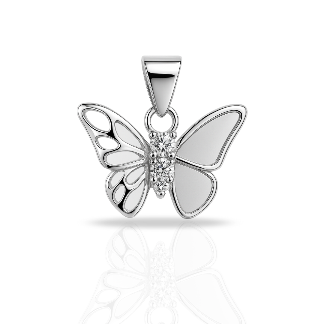 Pandantiv fluture cu sidef