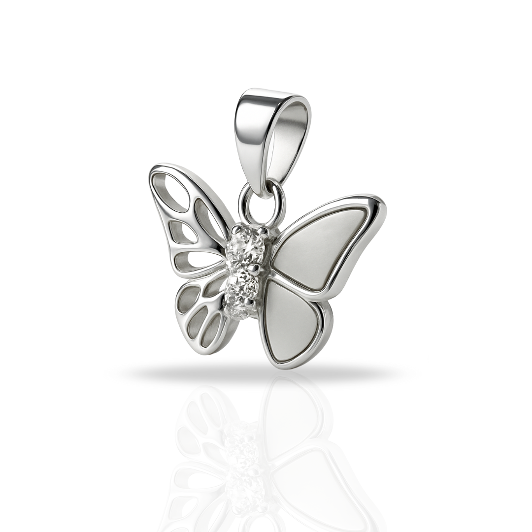 Pandantiv fluture cu sidef