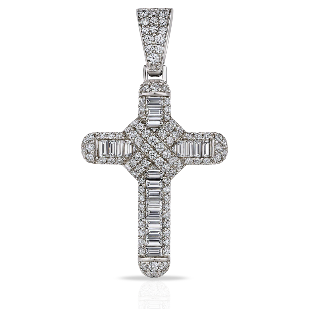 Pandantiv cruce cu baghete