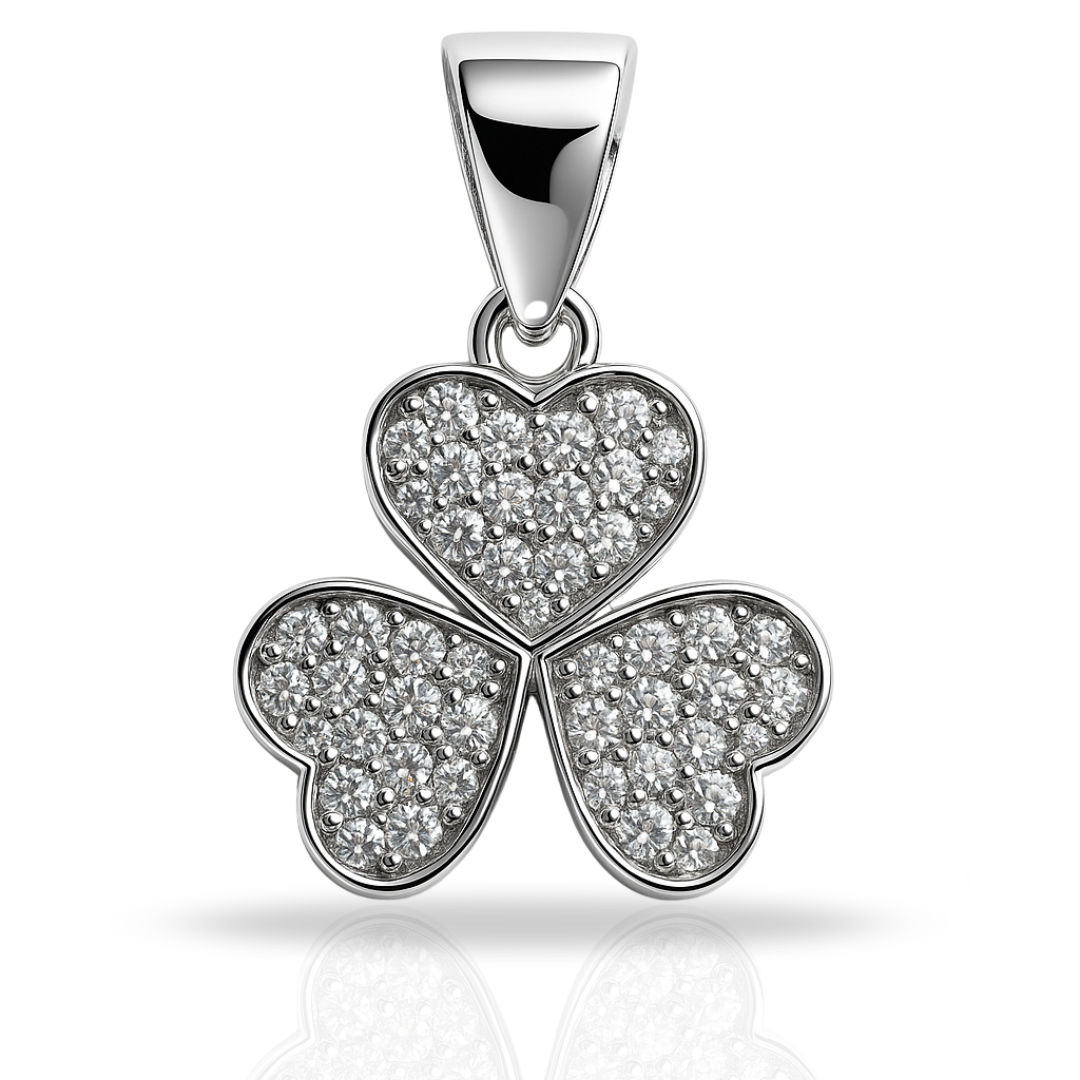 Pandantiv 3 inimi cu zirconii