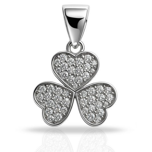 Pandantiv 3 inimi cu zirconii