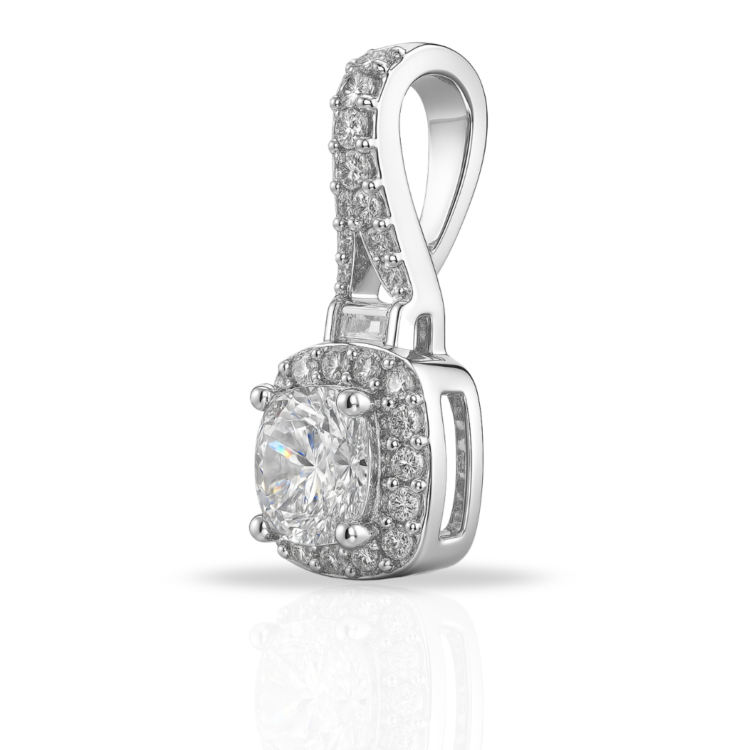 Pandantiv elegant cerc in pătrat